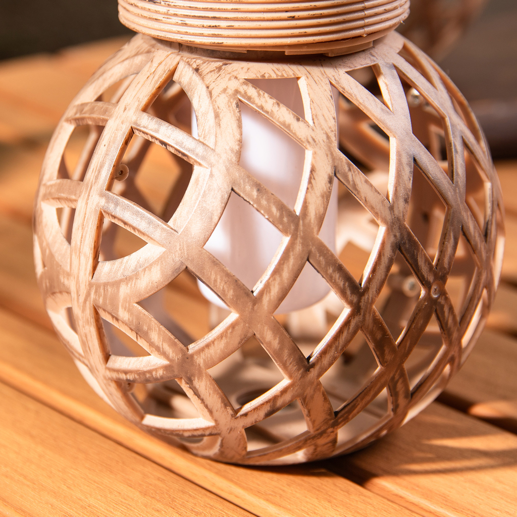 Lampa dekoracyjna outdoor koszyk brązowa 12,5 cm