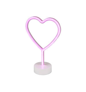 Lampa stołowa dekoracyjna LED NEON HEART