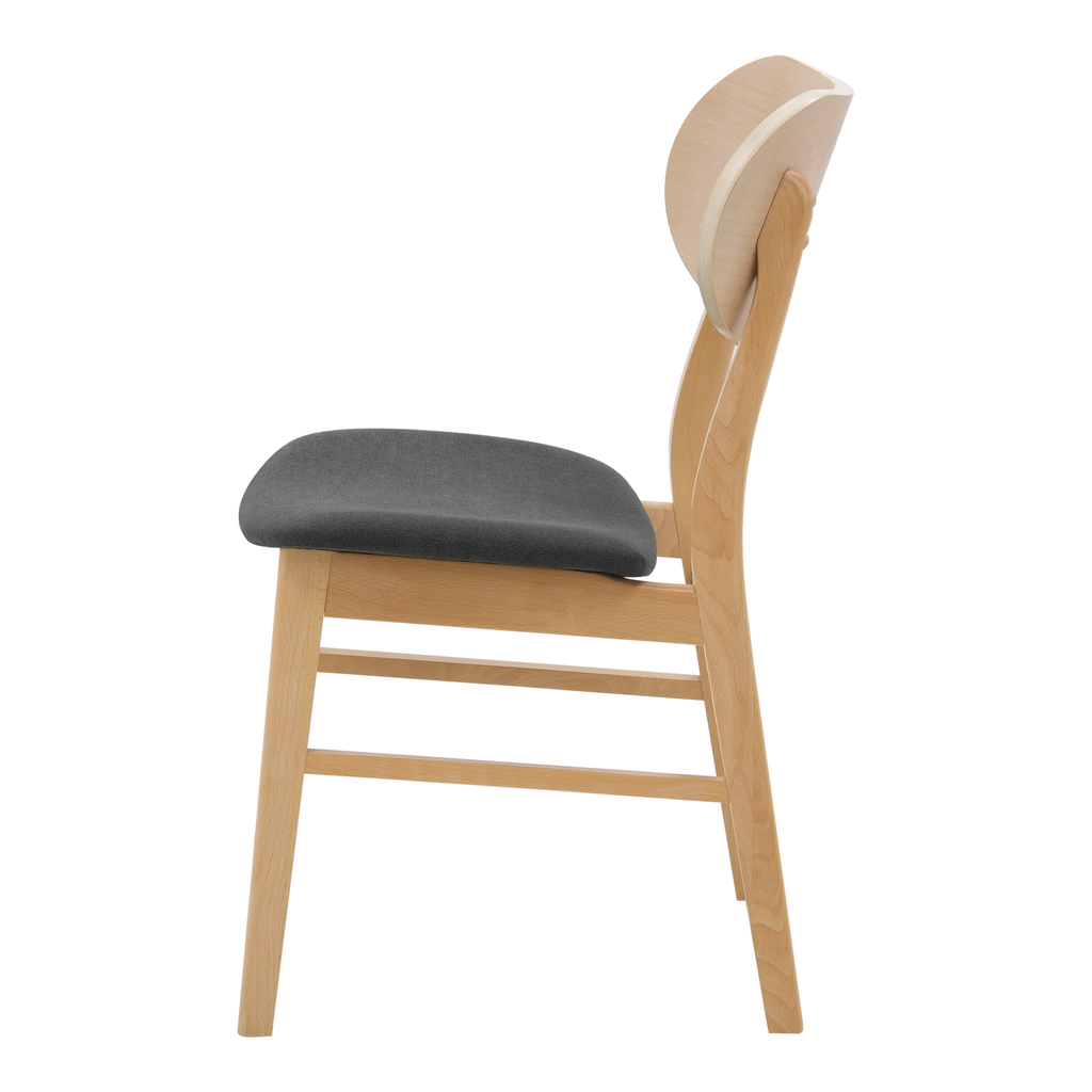 Krzesło tapicerowane szare ISCHIA