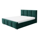 Łóżko zielone FABRIZZIO SQUERE P 160x200 cm
