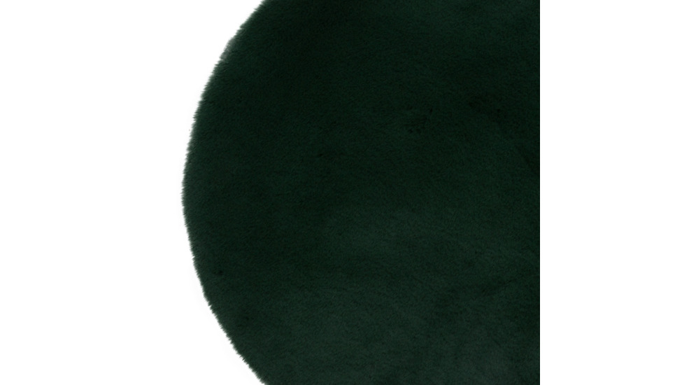 Dywanik okrągły zielony włochacz MOBAH 80 cm