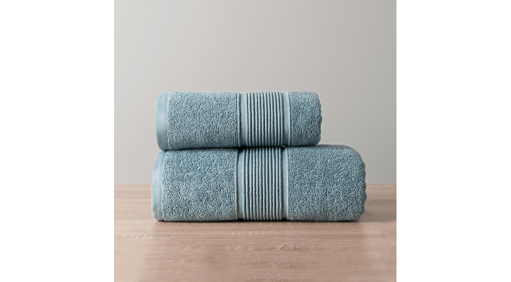Ręcznik bawełniany niebieski NAOMI 50x90 cm