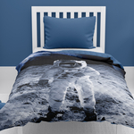 Narzuta na łóżko dwustronna młodzieżowa KOSMONAUTA 170x210 cm