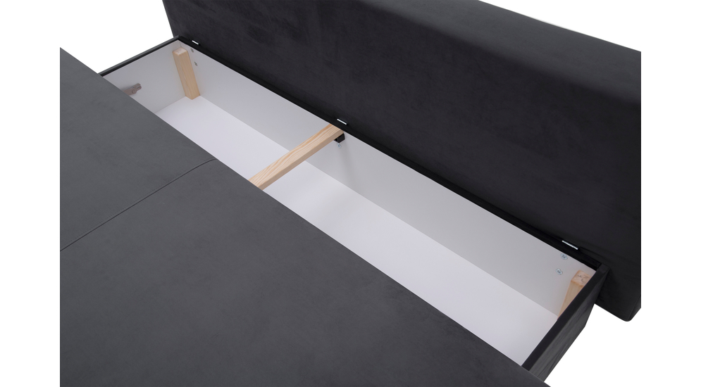 Sofa rozkładana 3-osobowa ALDIGO grafitowa