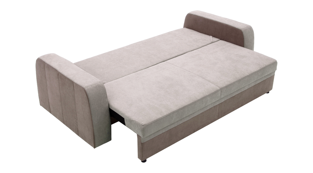 Dwukolorowa sofa NESSI to idealne rozwiązanie do niewielkich pomieszczeń.