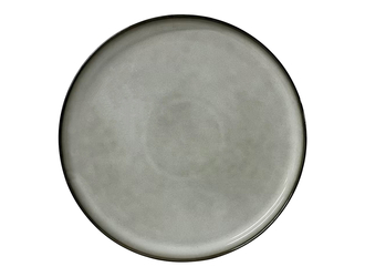 Talerz obiadowy ceramiczny szary SUELO 27 cm