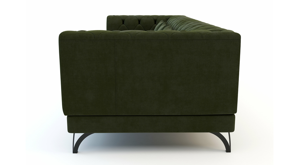 Sofa pikowana oliwkowa TOTTI