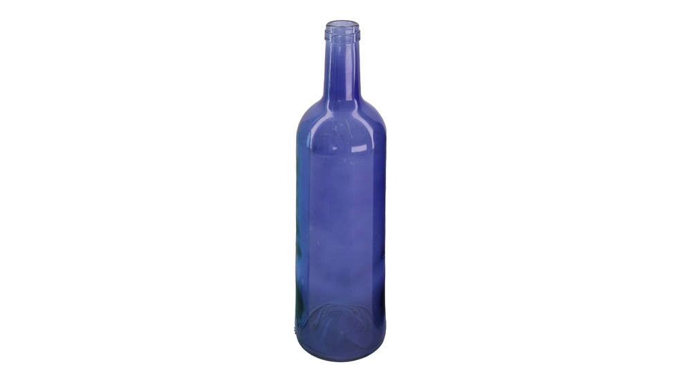 Wazon butelka niebieski MIX 30 cm