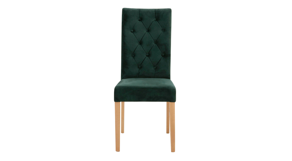 Krzesło tapicerowane DAKOTA I butelkowa zieleń