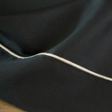 Obrus nowoczesny z listwą czarny DORITA 140x220 cm