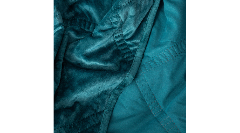 Narzuta na łóżko turkusowa EMPORIA 180x200 cm