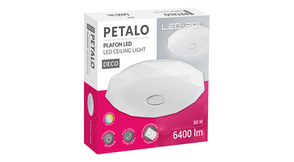 Lampa sufitowa PETALO LED 80W-DIM