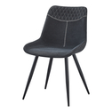 Krzesło tapicerowane czarne SYLVARO