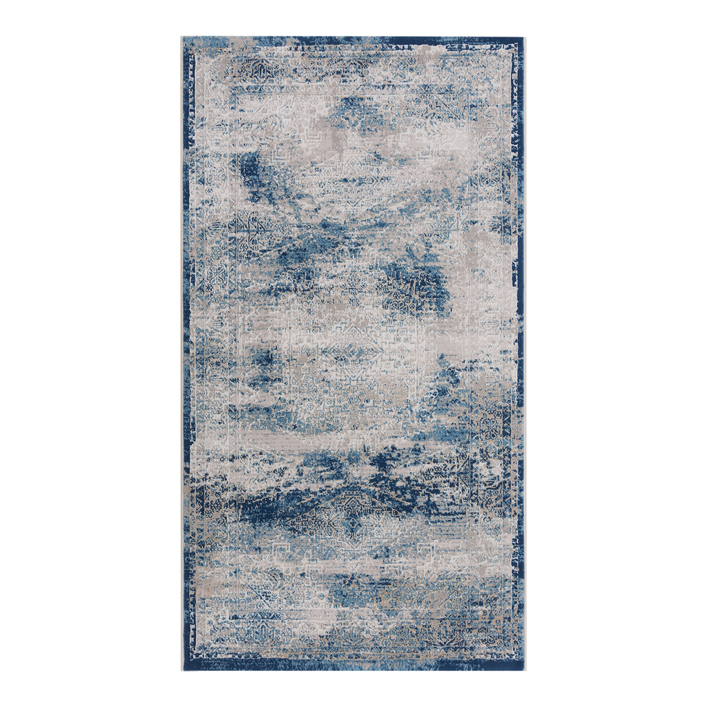 Dywan vintage niebieski ALMERA 80x140 cm