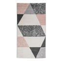 Dywan geometryczny szaro-różowy LAZARO 80x150 cm