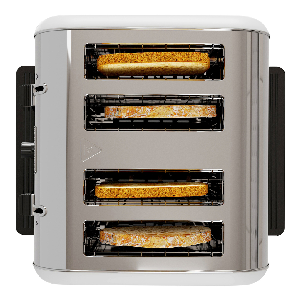 VENTURE MORPHY RICHARDS umożliwia przygotowanie za jednym razem 4 równomiernie przypieczonych tostów z cienkich i grubych kromek.