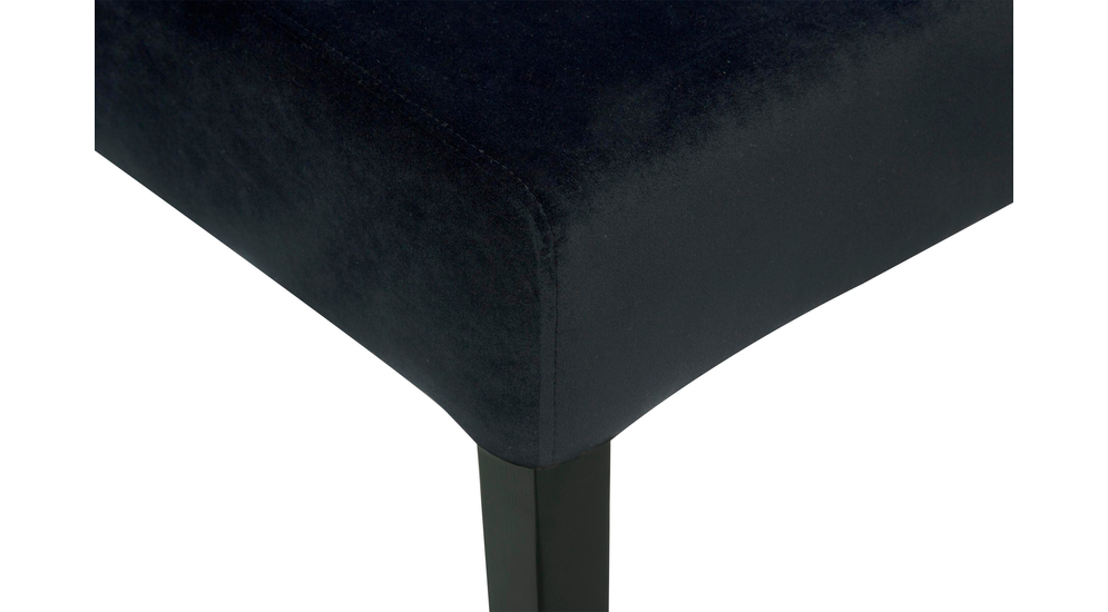 Krzesło tapicerowane czarne SORIN