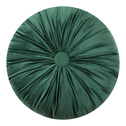 Poduszka dekoracyjna okrągła ciemnozielona SELMA 40 cm