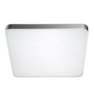 Plafon LED kwadratowy srebrny SIERRA 50 cm