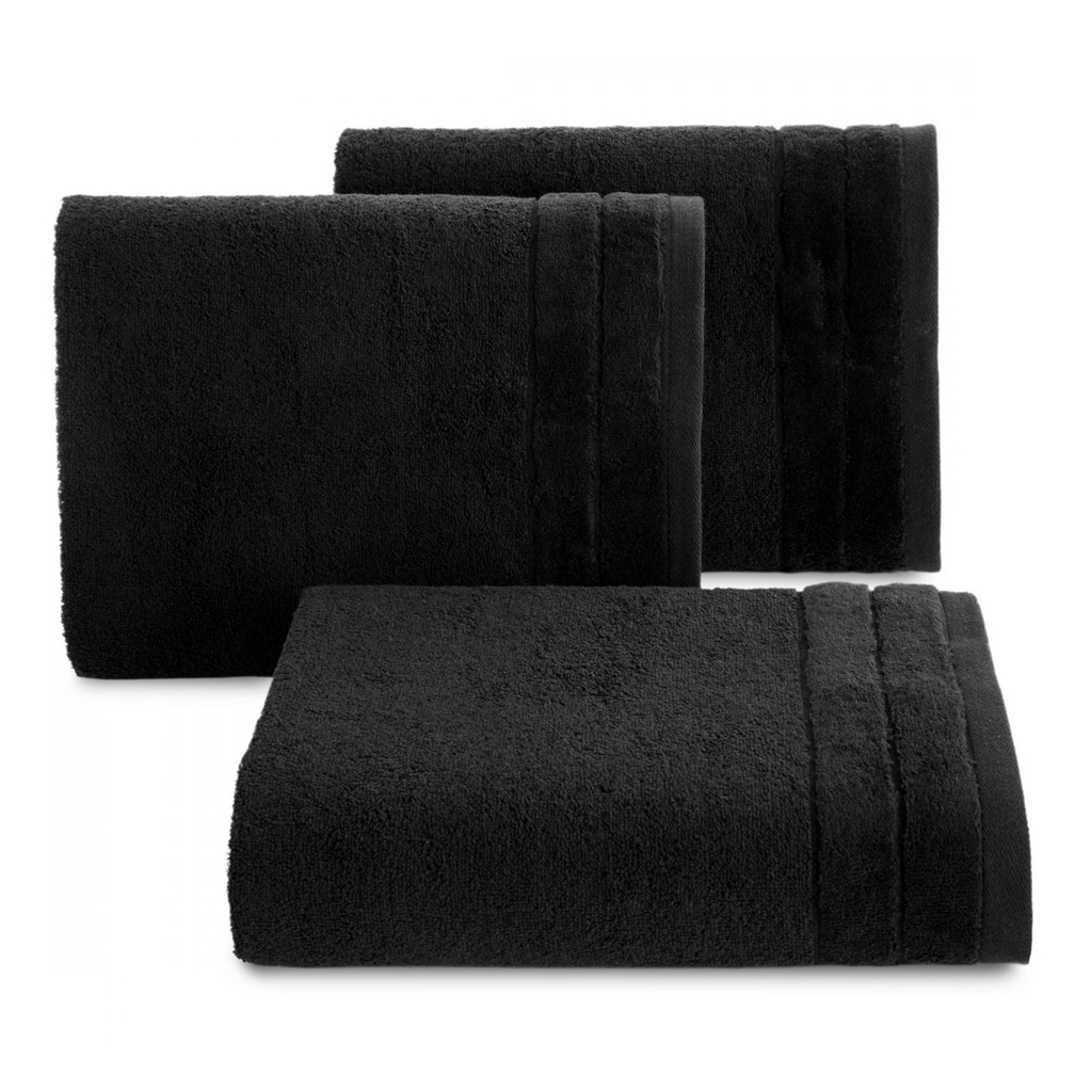 Ręcznik bawełniany czarny DAMLA 70x140 cm