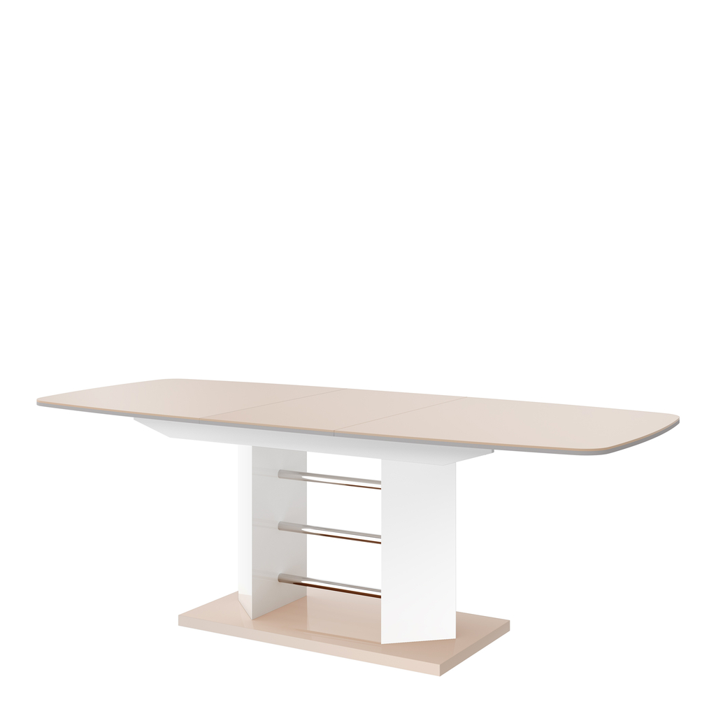 Stół rozkładany LINOSA 3 połysk cappucino / biały