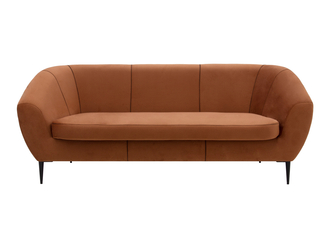 Sofa na wysokich nóżkach ruda OLIVIO