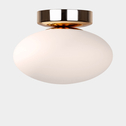 Lampa sufitowa biało-złota UFO 18 cm