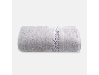 Ręcznik bawełniany jasnoszary FERRO 70x140 cm