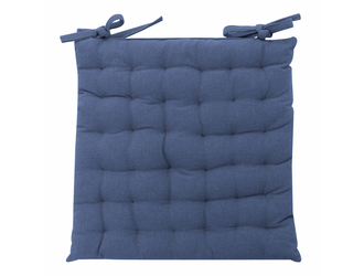 Siedzisko poduszka na krzesło niebieskie LORENA 40x40 cm
