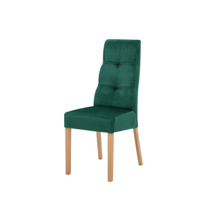 Krzesło welurowe zielone ARIA