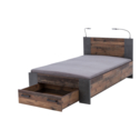 Szuflada do łóżka loft efekt starego drewna CLIF