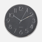 Zegar czarno-srebrny 30 cm