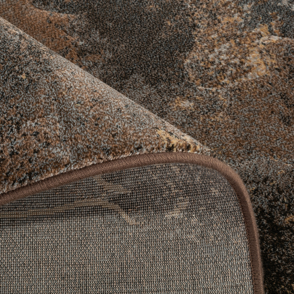 Dywan abstrakcyjny brązowy SORRENTO 160x230 cm, detal. 