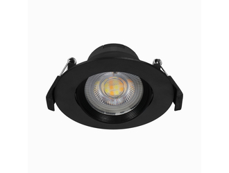 Reflektor spot podtynkowy okrągły czarny ORO ZUMA LED R 9W CCT-W