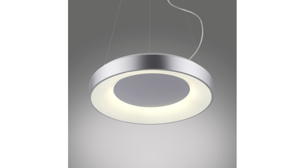 Srebrna oprawa i oświetlenie LED sprawią, że idealnie lampa odnajdzie się w nowoczesnym, minimalistycznym wnętrzu