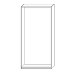 Biały korpus szafy ADBOX II 100x201,6x35 cm