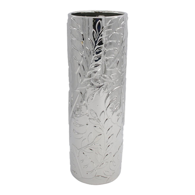 

Salony Agata Wazon ceramiczny wysoki srebrny 38,5 cm