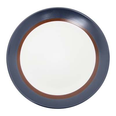 Talerz obiadowy biało-niebieski MARINE 26,8 cm