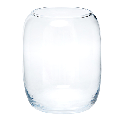 Wazon szklany przezroczysty 18 cm