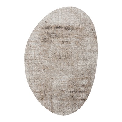 Dywan owalny abstrakcyjny brązowy FALUN 160x230 cm