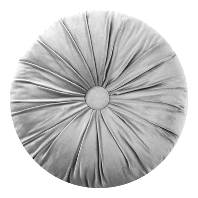 Poduszka dekoracyjna okrągła jasnoszara SELMA 40 cm